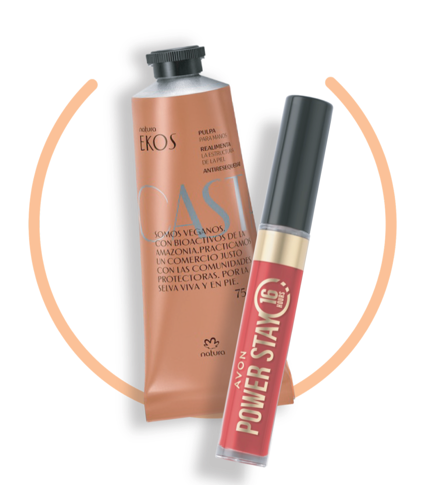 Productos Natura EKOS y Avon Power Stay